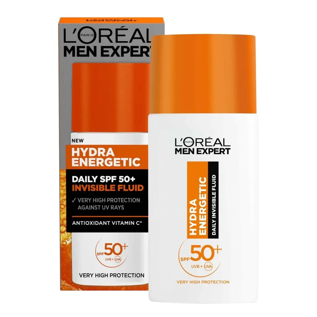 L'Oréal Men Expert Hydra Energetic Daily Uv Invisible Fluid SPF50+ (50 ml)
