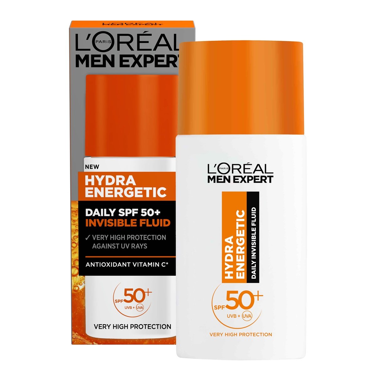 L'Oréal Men Expert Hydra Energetic Daily Uv Invisible Fluid SPF50+ (50 ml)