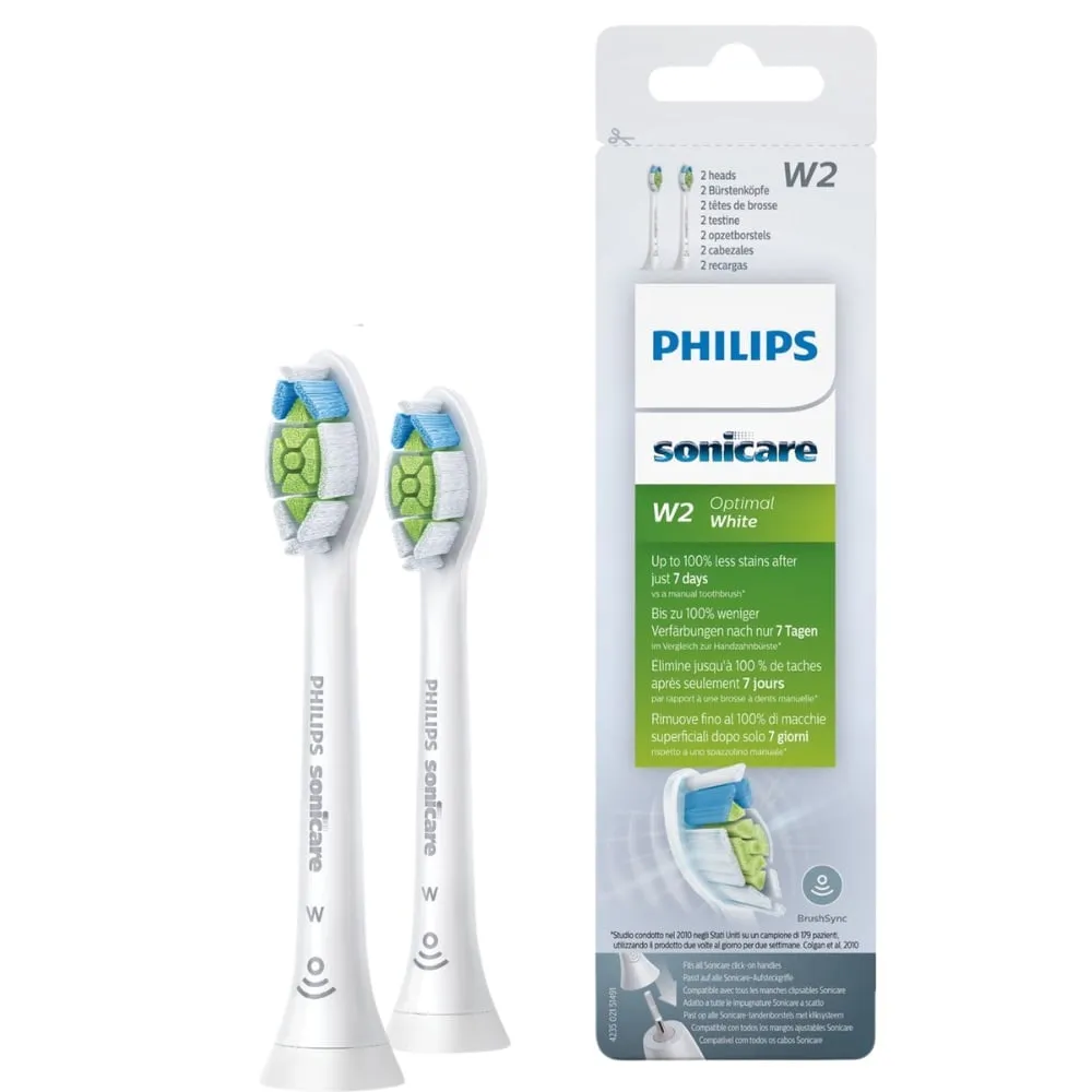 Philips Sonicare Opzetborstel 2 Stuks Wit (2 stuks)