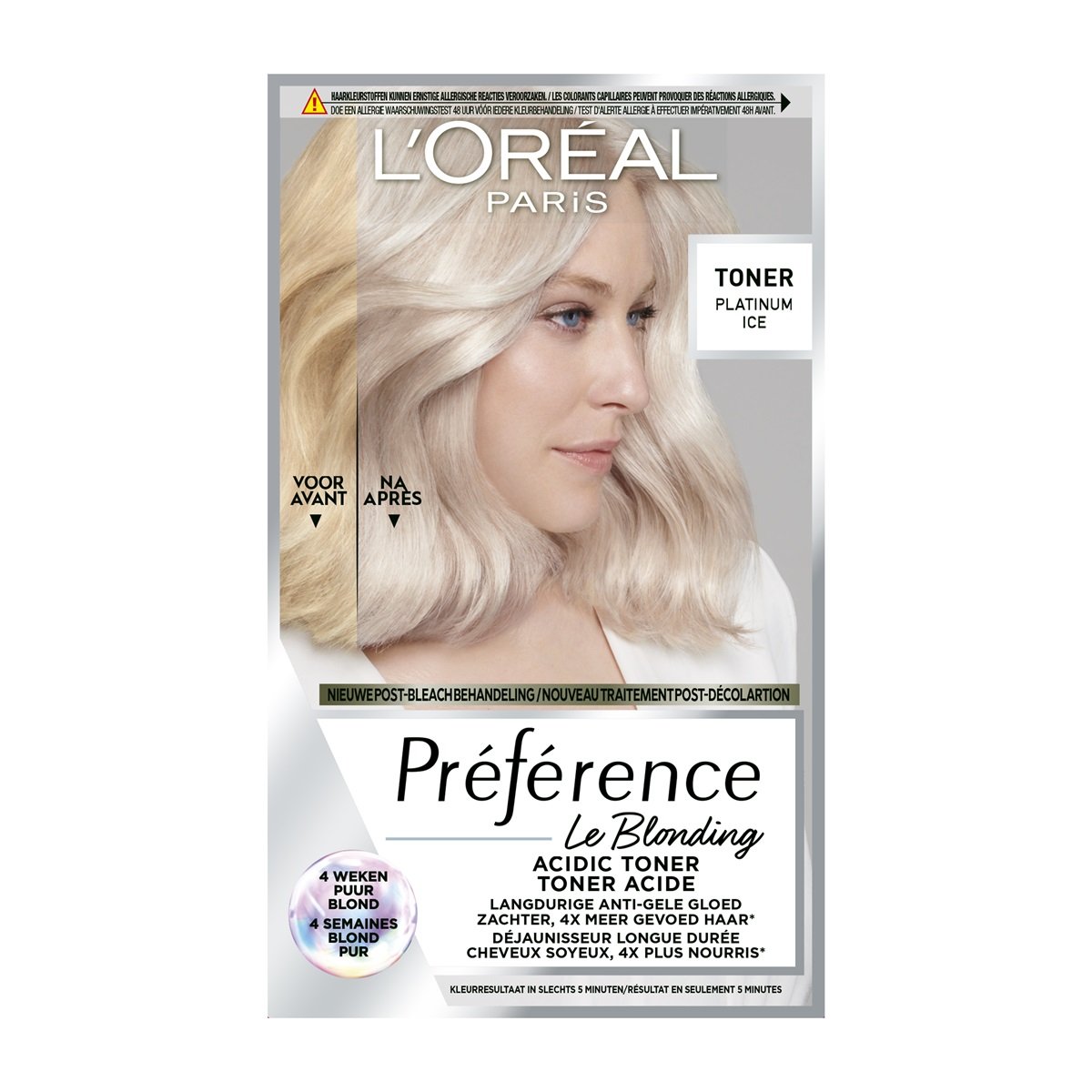 L'Oréal Préférence Toner Platinum Ice (1 stuk)