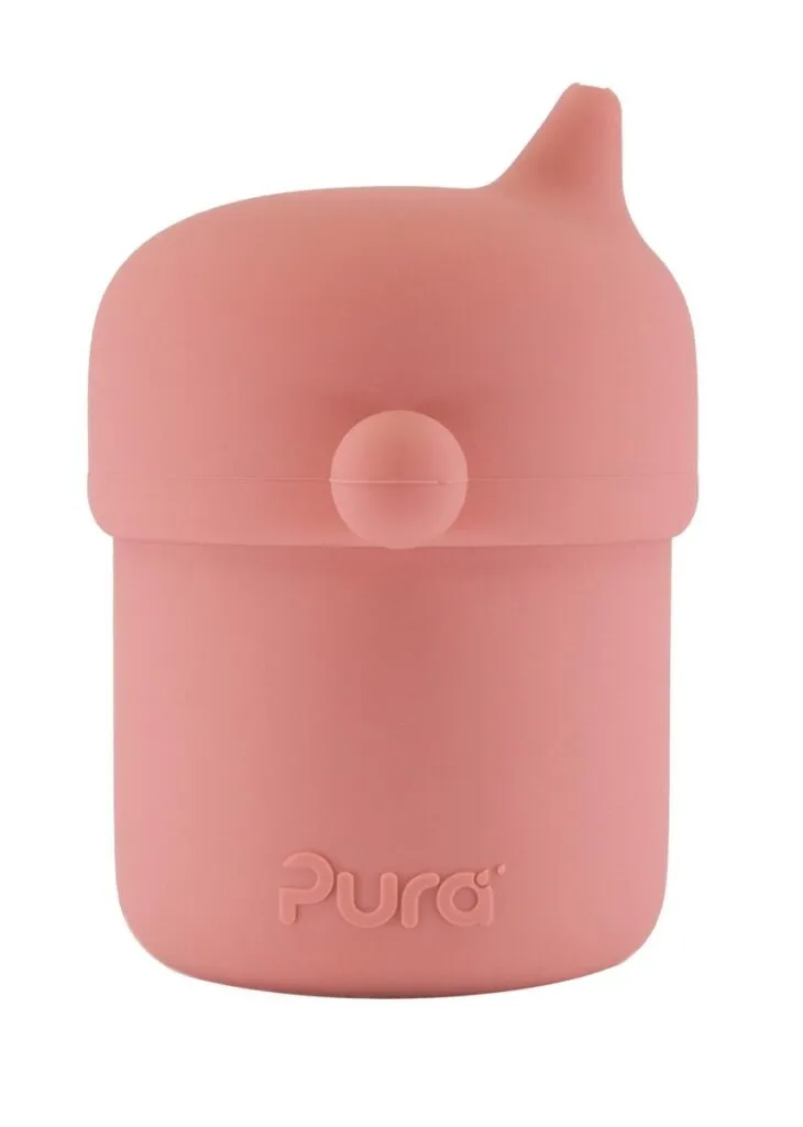 Pura My-My Silicone Sippy Cup Rose (1 stuk)
