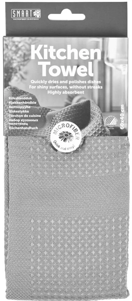 Smart Microvezel Keukenhanddoek Grijs (1 stuk)