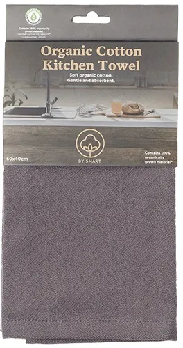 Smart Vaatdoek Biokatoen Zwart (1 stuk)