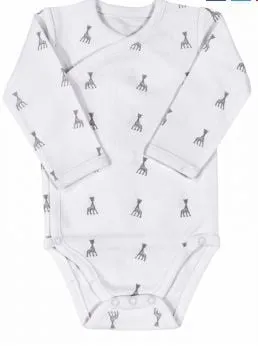 Sophie De Giraf Overslag Romper 54Cm Wit (1 stuk)