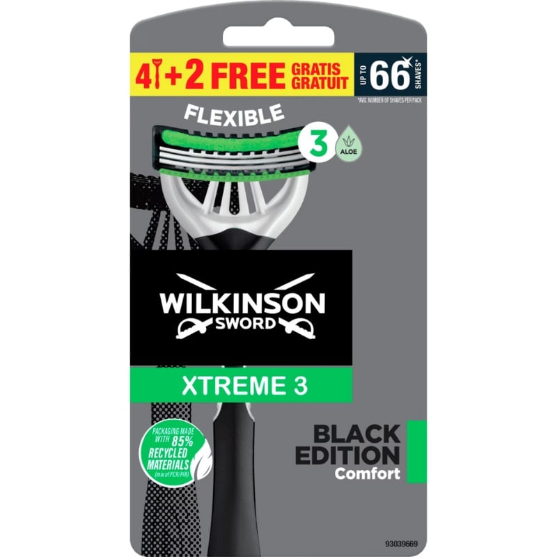 Wilkinson Xtreme 3 Disposables Black Edition (6 stuks)