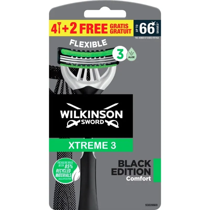 Wilkinson Xtreme 3 Disposables Black Edition (6 stuks)
