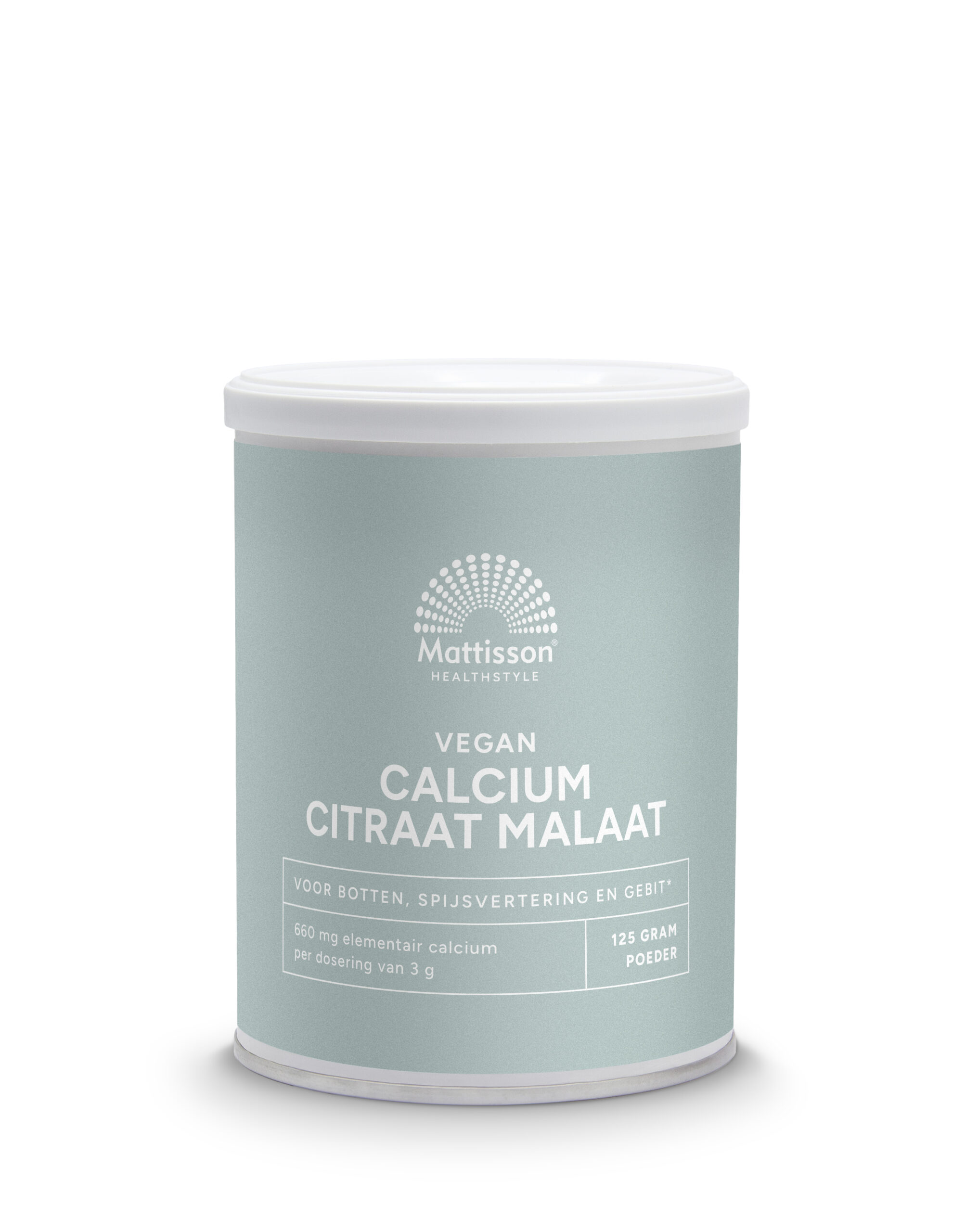 Mattisson Vegan Calcium Citraat Malaat Poeder (125 gr)