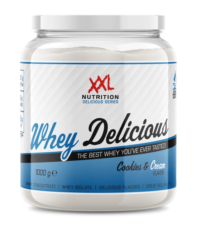 XXL Nutrition Whey Delicious Cookies & Cream (1000 gr)