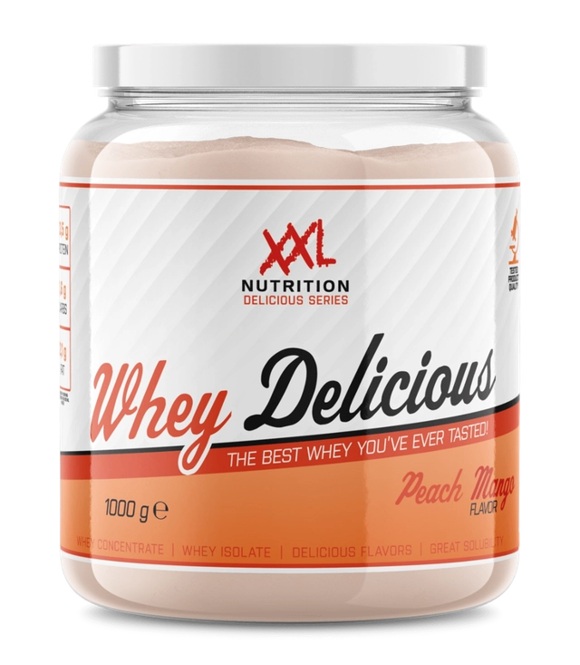 XXL Nutrition Whey Delicious Perzik / Mango (1000 gr)
