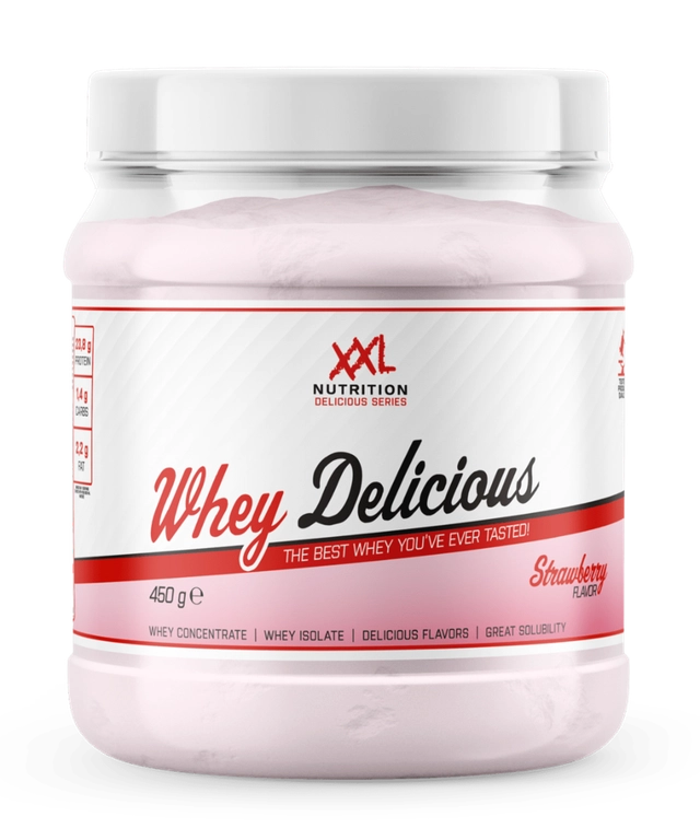 XXL Nutrition Whey Delicious Aardbei (450 gr)