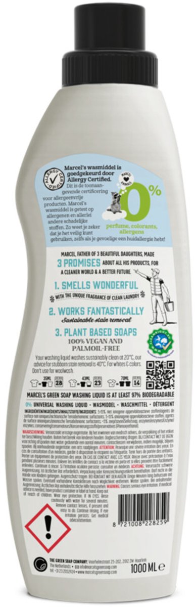 Marcel's Green Soap Wasmiddel Universeel 0% (1000 ml)