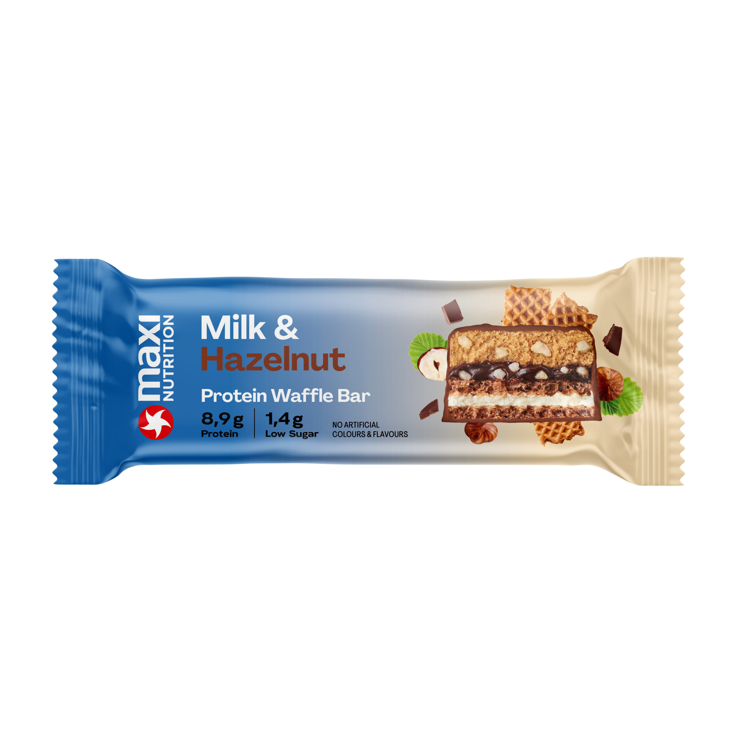 Maxi Nutrition Waffle Protein Bar Milk & Hazelnut (40 gr)