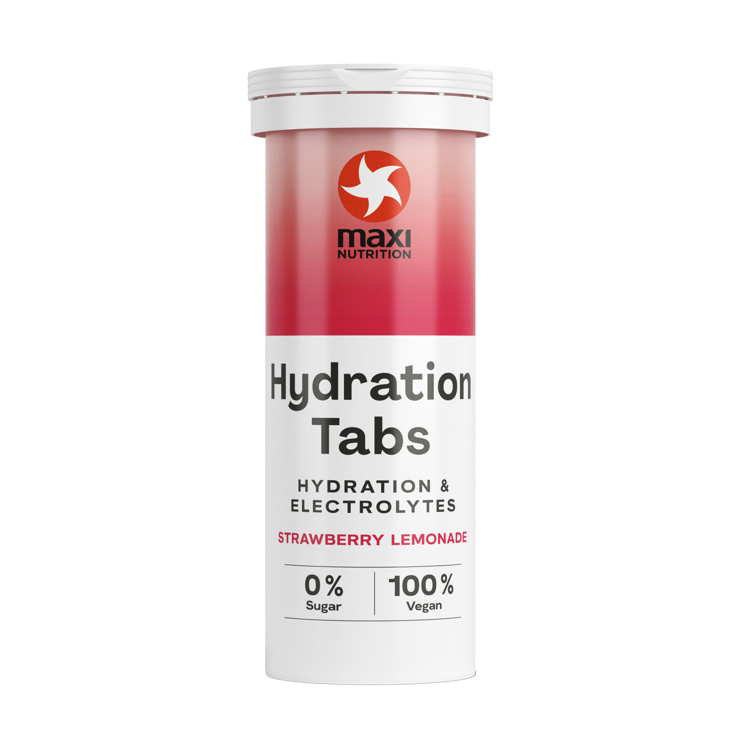 Maxi Nutrition Hydration Tabs Elektrolyten Aardbei (40 gr)