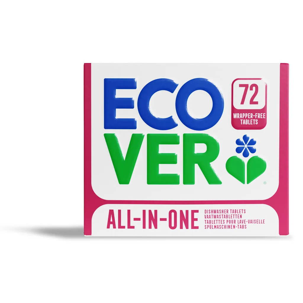 Ecover All-In-One Vaatwastabletten (72 tabletten)