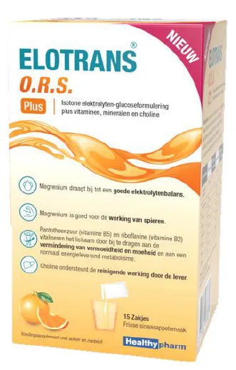 Healthypharm Elotrans ORS PLUS (15 zakjes)