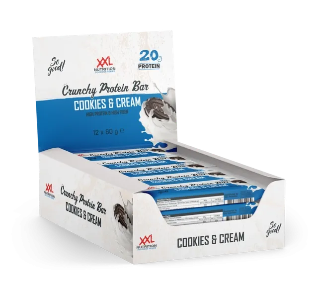 Crunchy Protein Bar - Cookies & Cream (12 Stuks)