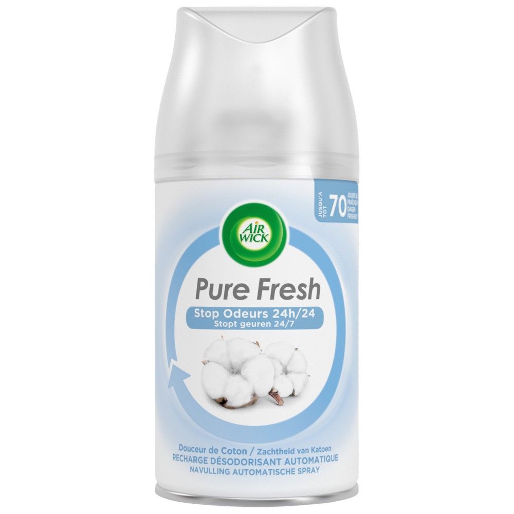 Airwick Freshmatic Luchtverfrisser Navulling Pure Fresh Katoen (250 ml)