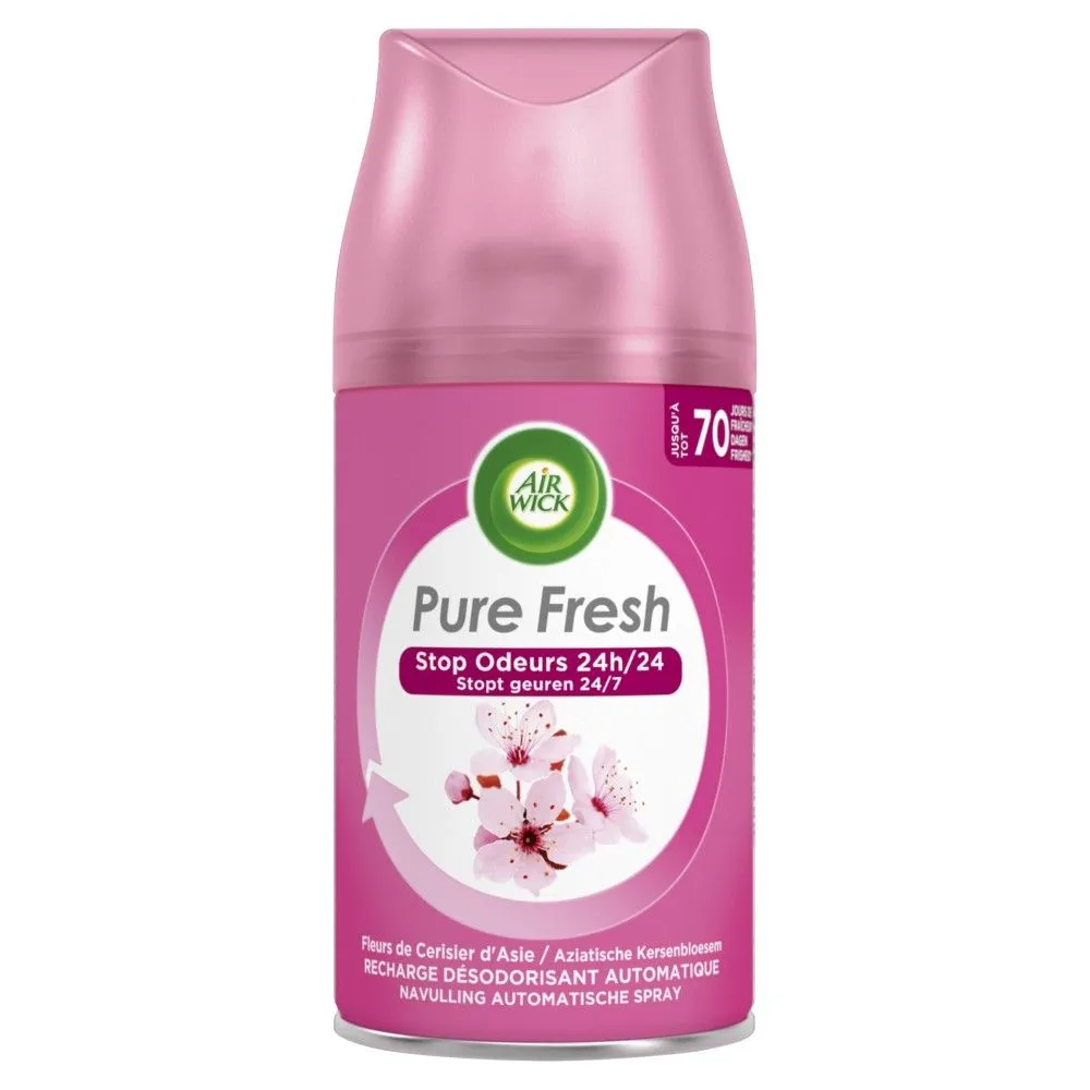 Airwick Freshmatic Luchtverfrisser Navullling Pure Fresh Aziatische Kersenbloesem (250 ml)