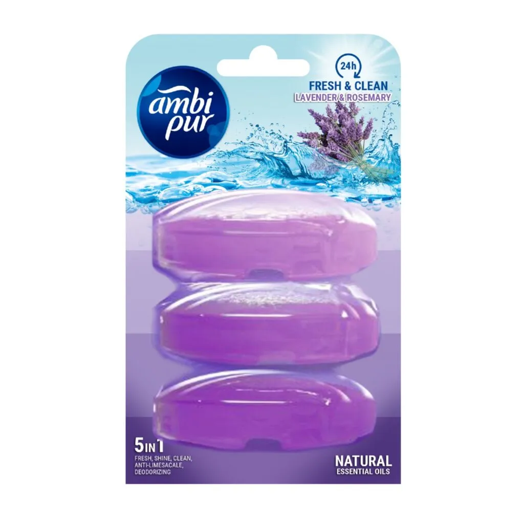 Ambi-Pur Toiletblok Navulling Lavender & Rosemary (3 x 55 ml)