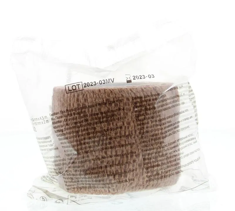 3M Coban Zelfklevende Zwachtel Huid 5cm x 4.5m (1 stuk)