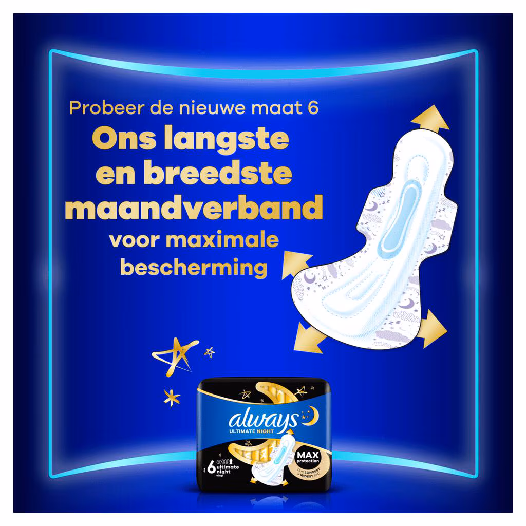 Always Maandverband Night Ultra Secure (16 stuks) - image 4