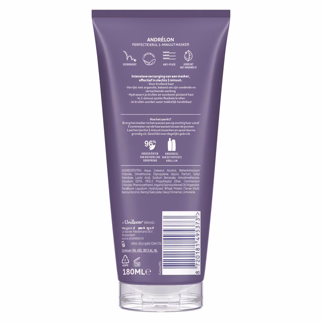 Andrelon Masker 1 Minuut Wow Perfecte Krul (180 ml) - image 2