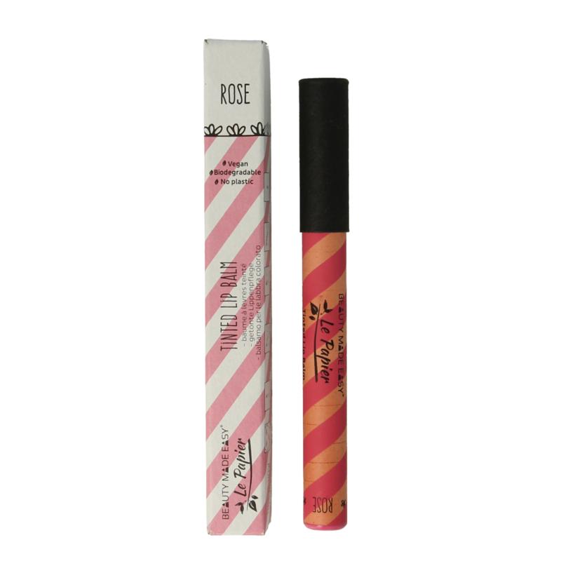 Beauty Made Easy Le Papier Lipbalm Tinted Rose (6 gr)