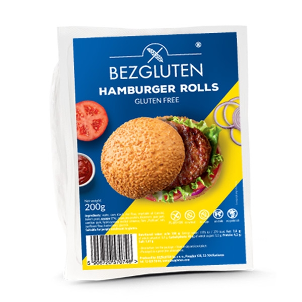 Bezgluten Hamburgerbroodjes Glutenvrij (200 gr)