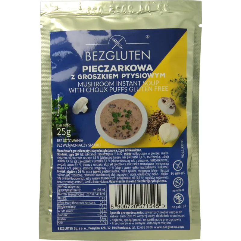 Bezgluten Champignonsoep Glutenvrij (25 gr)