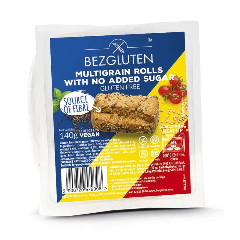 Bezgluten Mini Baquettes Meergranen Glutenvrij Vegan (140 gr)