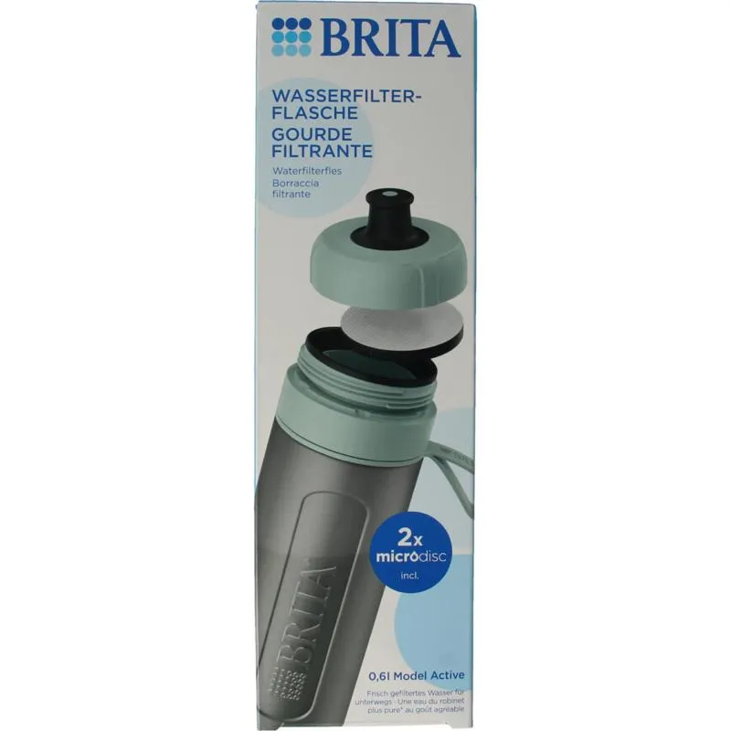 Brita Waterfles Active Dark Green (1 stuk)