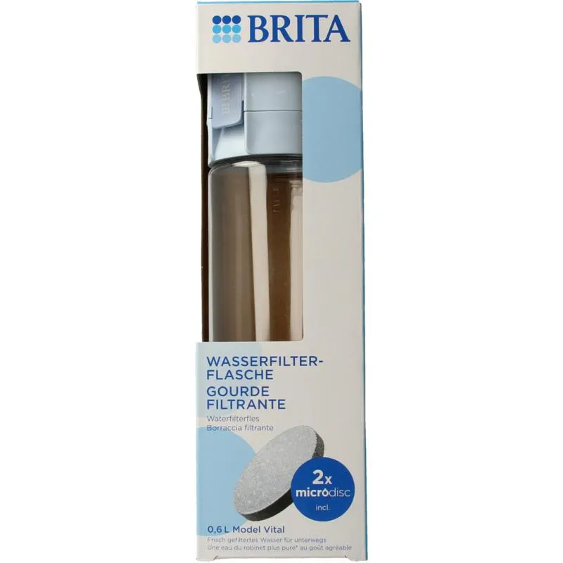 Brita Waterfles Vital Lichtblauw (1 stuk)