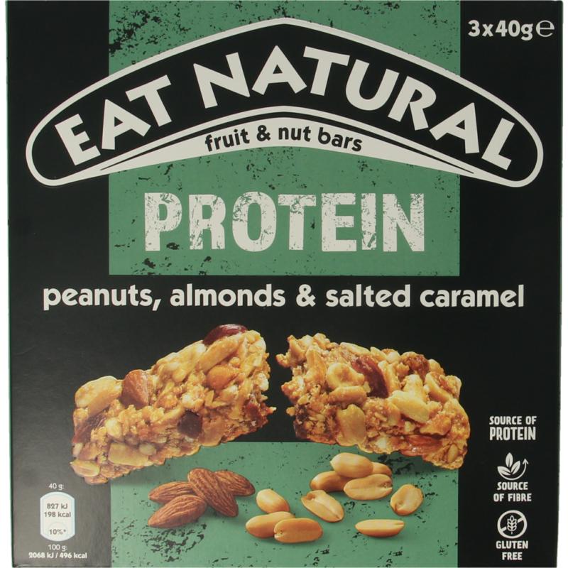 Eat Natural Protein Pack Caramel & Pinda 3 x 40 gr (120 gr)