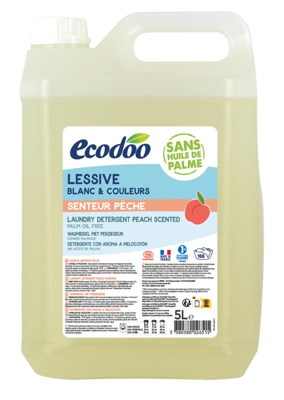 Ecodoo Wasmiddel Geconcentreerd Perzik Bio (5000 ml)