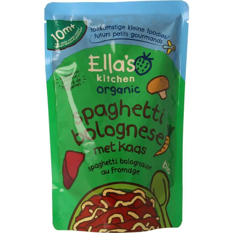 Ella's Kitchen Spaghetti Bolognese Met Kaas 10+ Maanden Bio (190 gr)