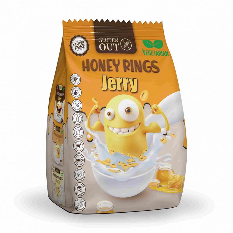 Gluten Out Jerry Honey Rings Glutenvrij (375 gr)