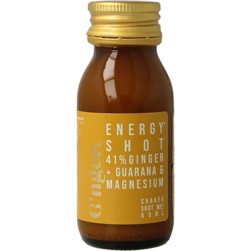 G'nger Shot Gember Vruchtensap Guarana Energy (60 ml)