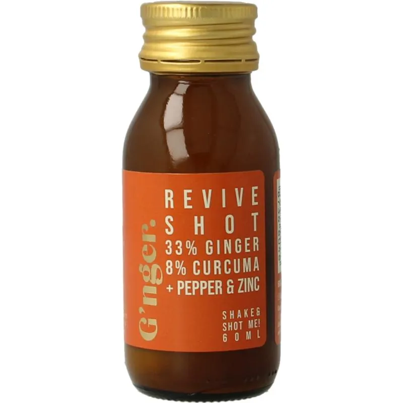 G'nger Shot Gember Vruchtensap Kurkuma Revive (60 ml)