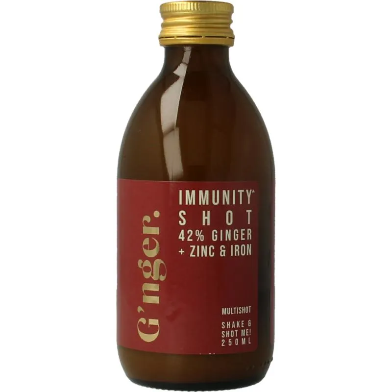 G'nger Shot Gember Vruchtensap Immunity (250 ml)
