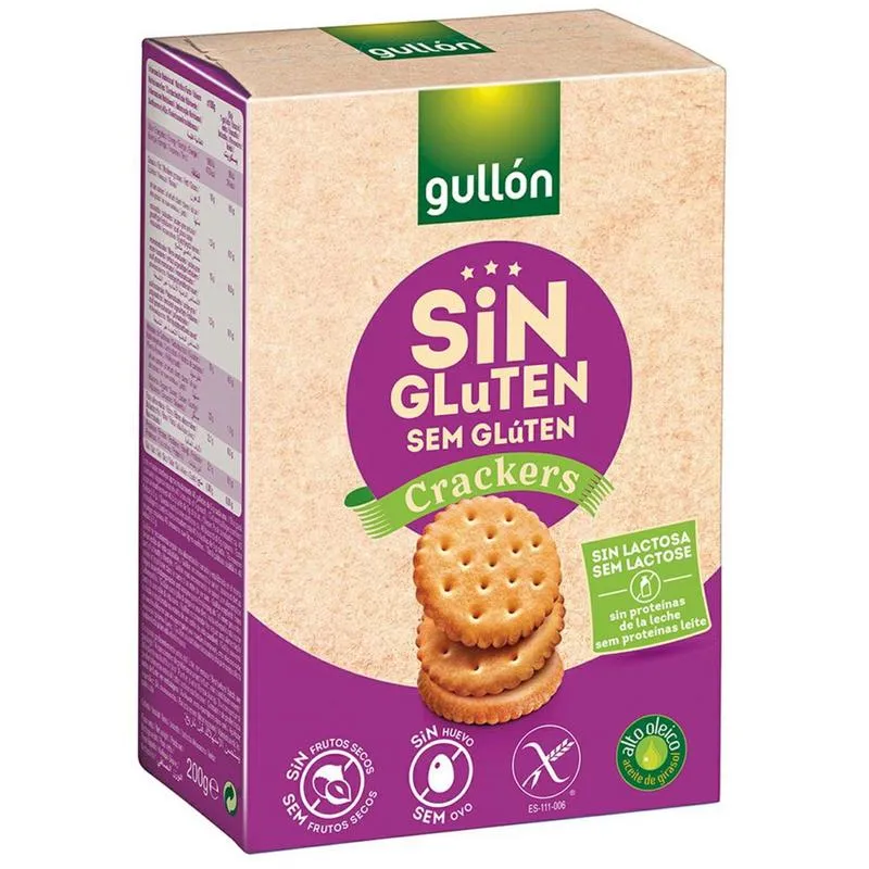 Gullon Zoute Crackers Glutenvrij (200 gr)