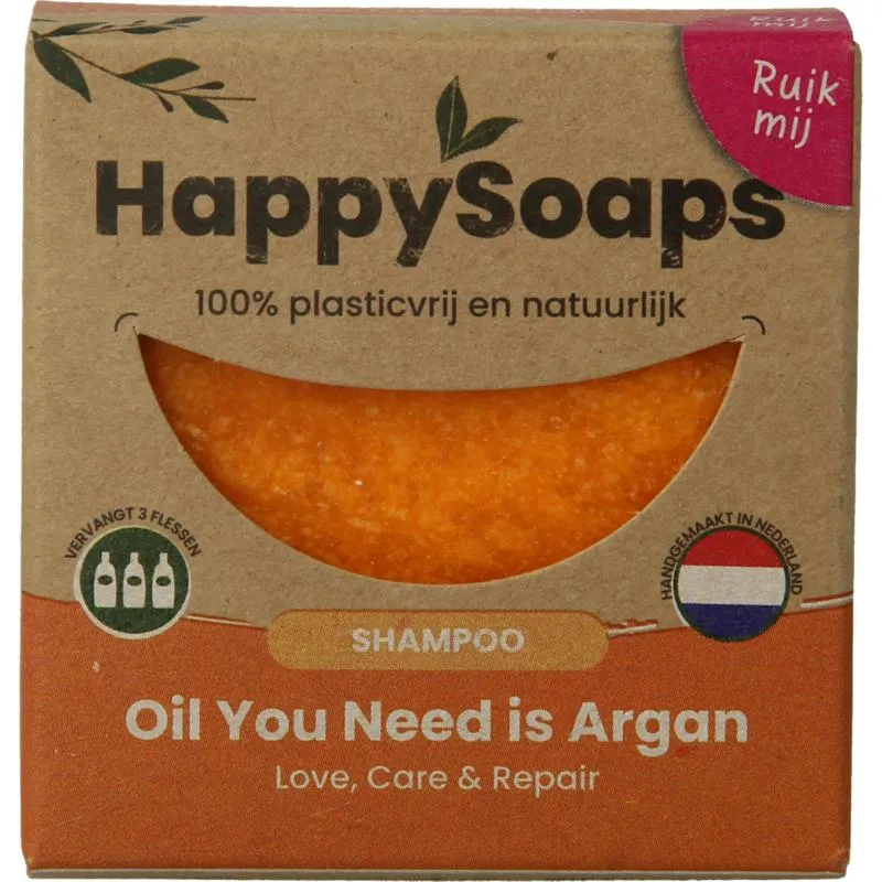 Happysoaps Shampoo Bar Oil You Need Argan (1 stuk)