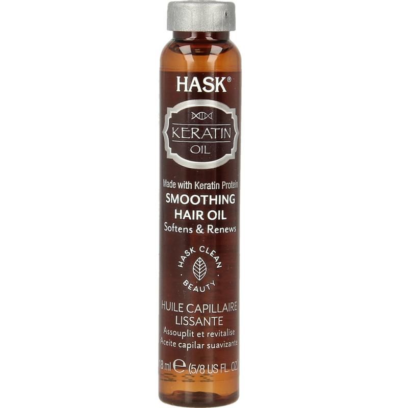 Hask Keratin Protein Smoothing Shine Haarolie (18 ml)