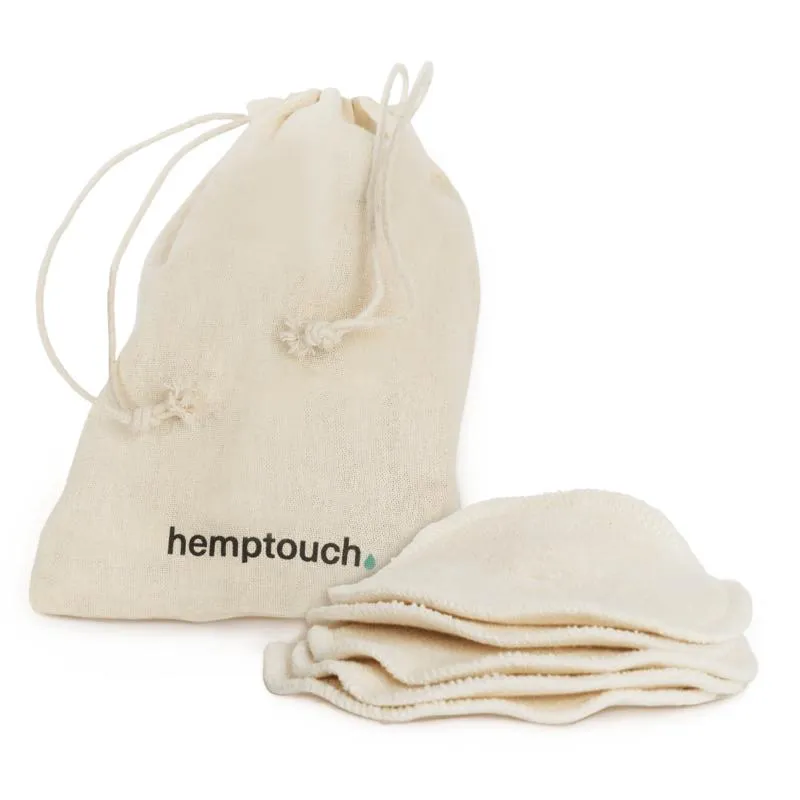 Hemptouch Reusable Cotton Pads + Laudry Bag (5 stuks)