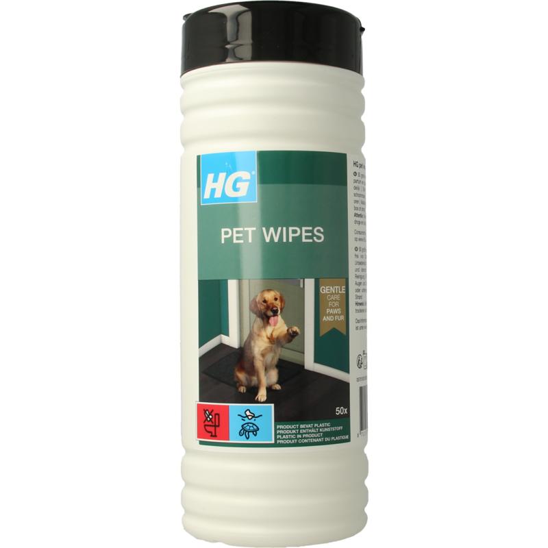 Hg Pet Wipes (50 stuks)