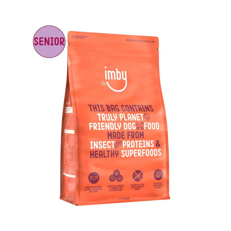 Imby Pet Food Hondenbrokken Insecteneiwitten Hond Senior 8+ (1500 gr)