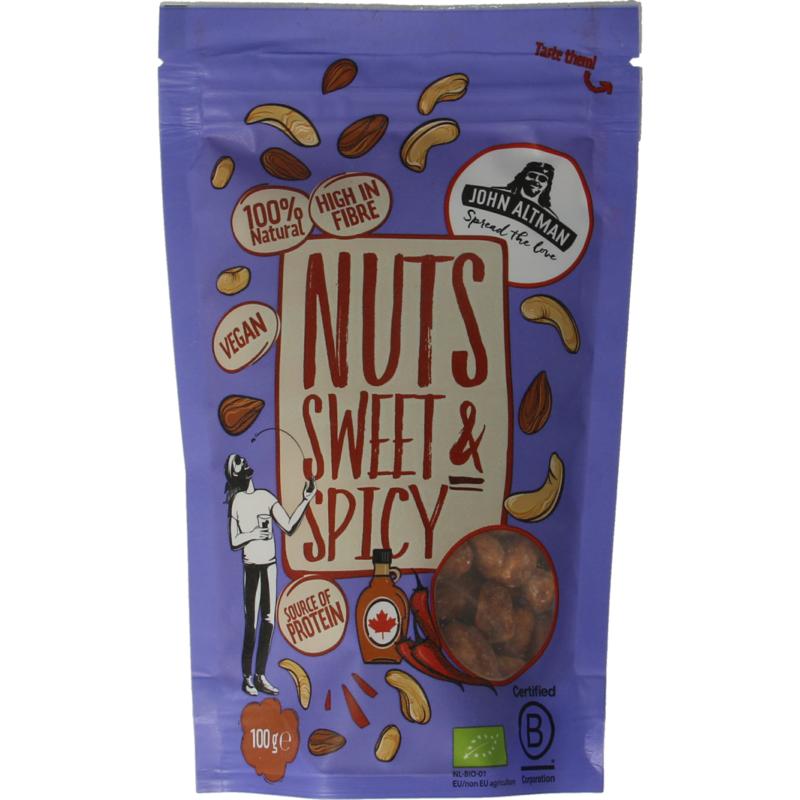 John Altman Mixed Nuts Sweet & Spicy Bio (100 gr)
