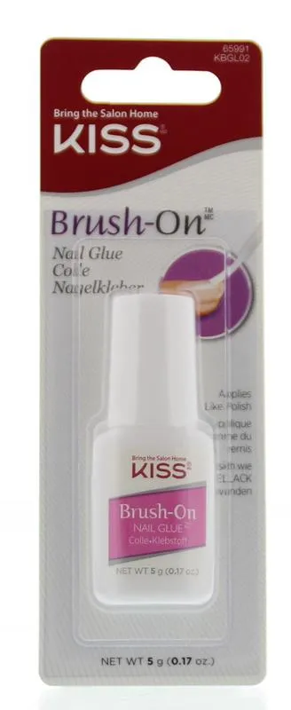 Kiss Nail Glue Brush On (1 stuk)
