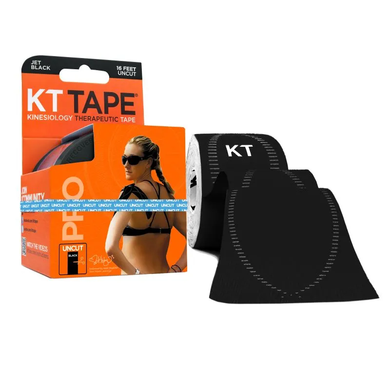 Kt Tape Pro Uncut Tape Roll 5 Meter Zwart (1 stuk)