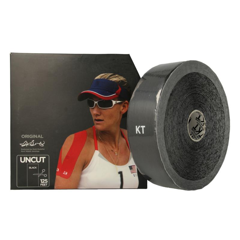 KT Tape Jumbo Original Roll 38 Meter Zwart Uncut (1 stuk)