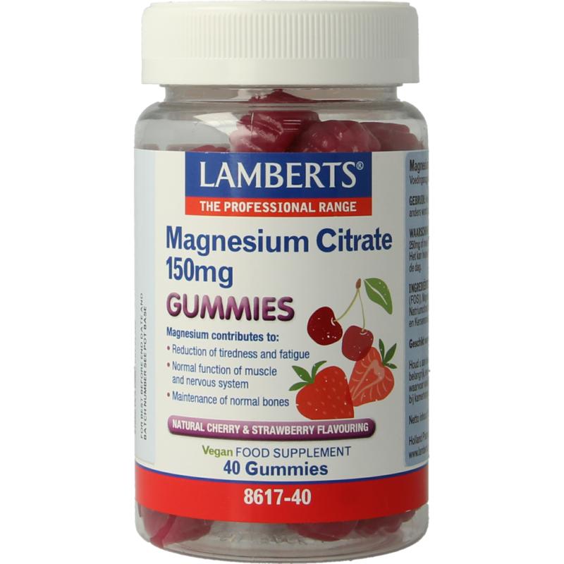 Lamberts Magnesium Citraat (40 gummies)